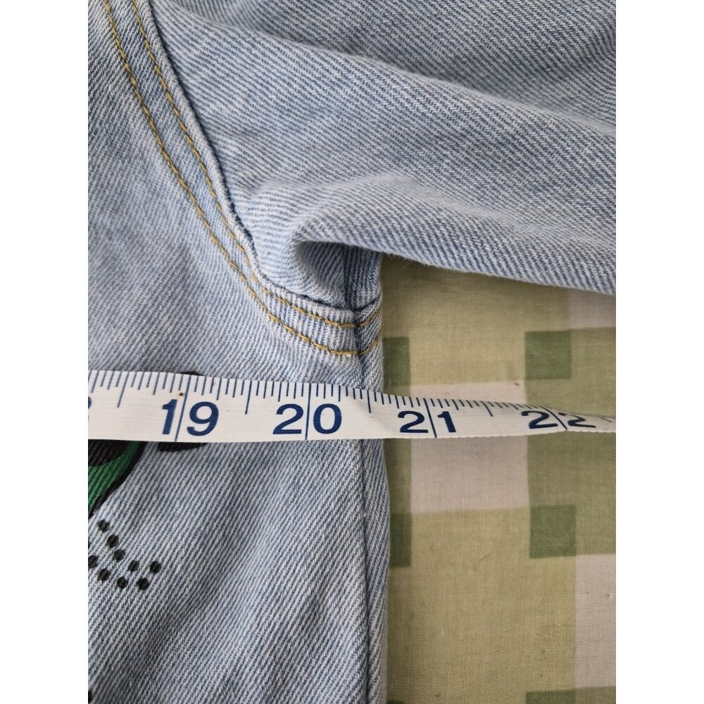 Brooklyn Cloth Mfg. Co. Unisex Blue NY City Graffiti Style Jean Jacket Size M - Picture 8 of 10
